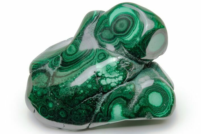 Vibrant, Polished Malachite Specimen - Congo #233345